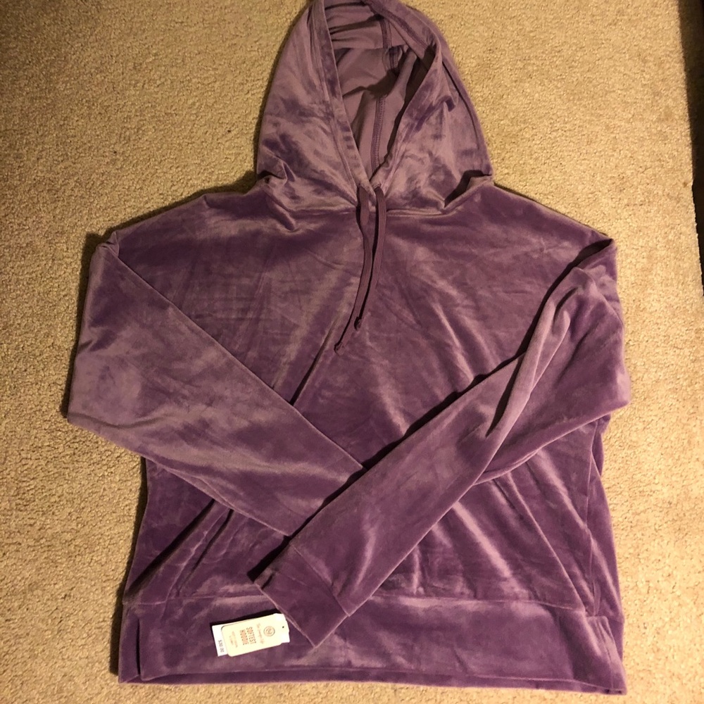 purple hoodie